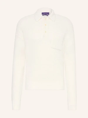 Ralph Lauren Purple Label Dzianinowa Koszulka Polo Z Jedwabiu beige