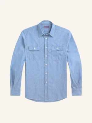 Ralph Lauren Purple Label Koszula Dżinsowa O Kroju Slim Fit blau JASNONIEBIESKI
