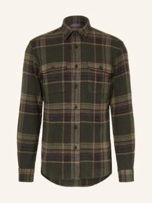 Ralph Lauren Purple Label Koszula Flanelowa O Regularnym Kroju Z Kaszmiru gruen