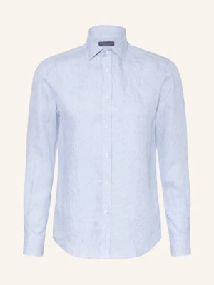 Ralph Lauren Purple Label Koszula Lniana Regular Fit blau