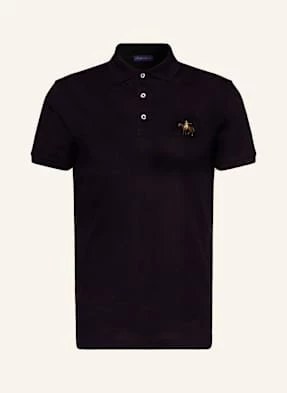 Ralph Lauren Purple Label Koszulka Polo Z Piki schwarz