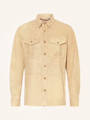 Ralph Lauren Purple Label Kurtka Skórzana beige