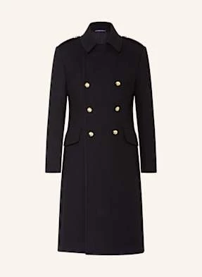 Ralph Lauren Purple Label Płaszcz Wełniany schwarz