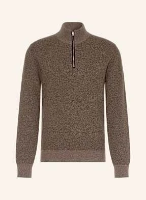 Ralph Lauren Purple Label Sweter Typu Troyer Z Kaszmiru braun