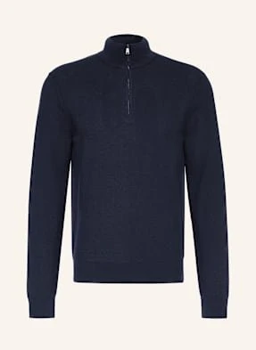 Ralph Lauren Purple Label Sweter Typu Troyer Z Piki blau
