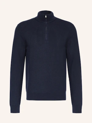 Ralph Lauren Purple Label Sweter Typu Troyer Z Piki blau