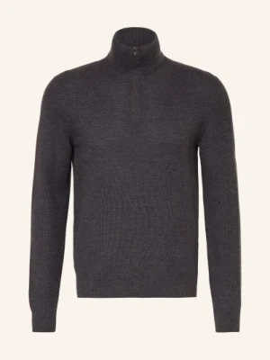 Ralph Lauren Purple Label Sweter Typu Troyer Z Piki grau