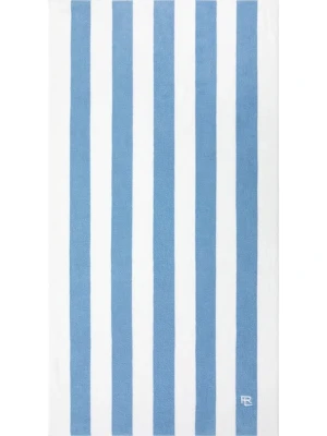 Ralph Lauren ręcznik plażowy bawełniany HENLEY Denim 90 x 170 cm kolor niebieski