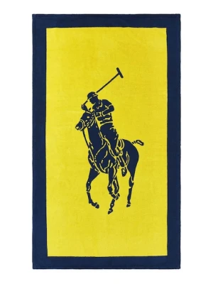 Ralph Lauren ręcznik plażowy Polo Jacquard Iris Blue / Yellow 100 x 170 cm