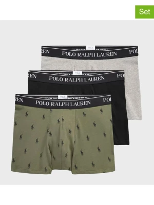 Ralph Lauren Underwear Bokserki (3 pary) w kolorze czarno-oliwkowo-szarym rozmiar: M