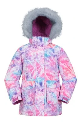 Ranger przeciwdeszczowa dziecięca kurtka z nadrukiem - Pink Mountain Warehouse