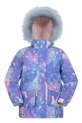Ranger przeciwdeszczowa dziecięca kurtka z nadrukiem - Purple Mountain Warehouse