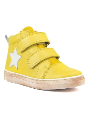 Rap Skórzane sneakersy w kolorze żółtym rozmiar: 32