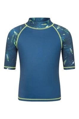 Rash Vest koszulka do pływania i na plażę UV dla dzieci krótki rękaw Mountain Warehouse