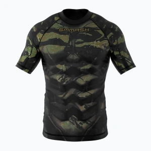 Rashguard dziecięcy SMMASH Tiger Armour zielony