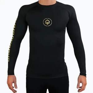 Rashguard longsleeve męski Ground Game Athletic Gold czarny