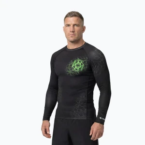 Rashguard longsleeve męski Pitbull Ray Rashguard fluo green Czarny