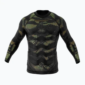 Rashguard longsleeve męski SMMASH Tiger Armour zielony