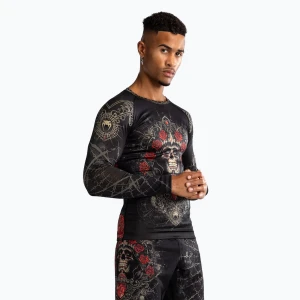 Rashguard longsleeve męski Venum Santa Muerte 5.0 Men’S Long Sleeve Rashguard deep black/gold