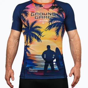 Rashguard męski Ground Game Hang Loose multicolor