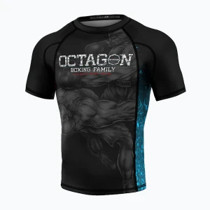 Rashguard męski Octagon Premium Boxing Family black/multicolor