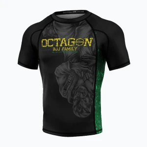 Rashguard męski Octagon Premium Jiu Jitsu Family black/multicolor