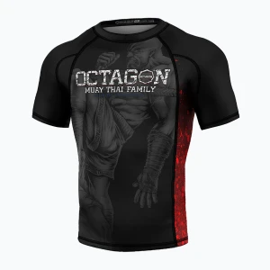 Rashguard męski Octagon Premium Muay Thai Family black/multicolor