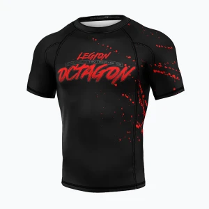 Rashguard męski Octagon Premium No Mercy black/multicolor