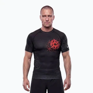 Rashguard męski Pitbull Ray Rashguard fluo/red Czarny