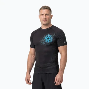 Rashguard męski Pitbull Ray Rashguard sky blue Czarny