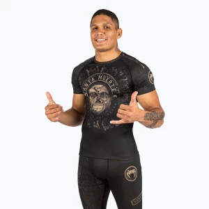 Rashguard męski Venum Santa Muerte Dark Side black/brown