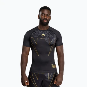 Rashguard męski Venum Serpenti Rashguards black/silver/gold