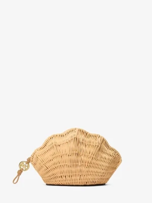 Ratanowa kopertówka Shelly Michael Kors NATURALNY (Naturalny)