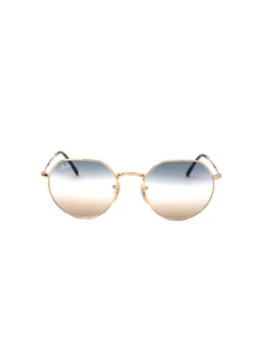 Ray Ban Damskie okulary przeciwsłoneczne w kolorze złoto-niebiesko-jasnobrązowym rozmiar: 53