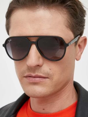 Ray-Ban okulary przeciwsłoneczne 0RB4376 kolor czarny