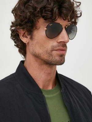 Ray-Ban okulary przeciwsłoneczne AVIATOR FULL COLOR kolor czarny 0RB3025JM