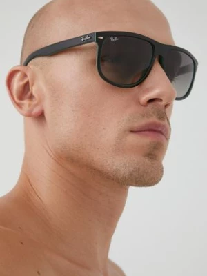 Ray-Ban okulary przeciwsłoneczne BOYFRIEND męskie kolor zielony 0RB4147