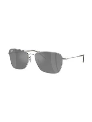 Ray-Ban okulary przeciwsłoneczne CARAVAN REVERSE kolor srebrny 0RBR0102S