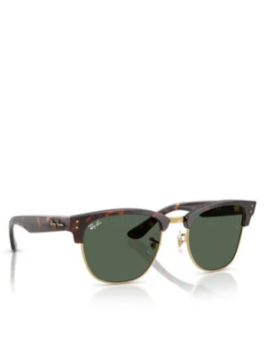 Ray-Ban Okulary przeciwsłoneczne Clubmaster Reverse 0RBR0504S 1359VR51 Brązowy