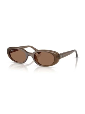 Ray-Ban okulary przeciwsłoneczne damskie kolor brązowy 0RB4441D