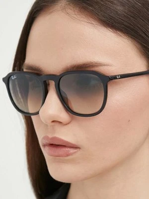 Ray-Ban okulary przeciwsłoneczne damskie kolor czarny 0RB2203