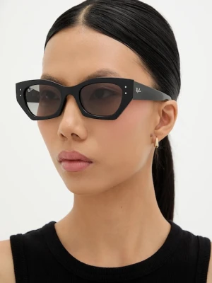 Ray-Ban okulary przeciwsłoneczne damskie kolor czarny 0RB4430