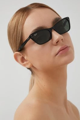 Ray-Ban okulary przeciwsłoneczne LADY BURBANK damskie kolor czarny 0RB2299