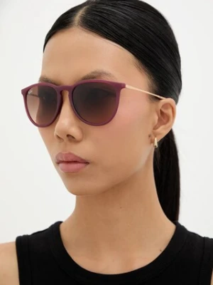 Ray-Ban okulary przeciwsłoneczne damskie kolor różowy