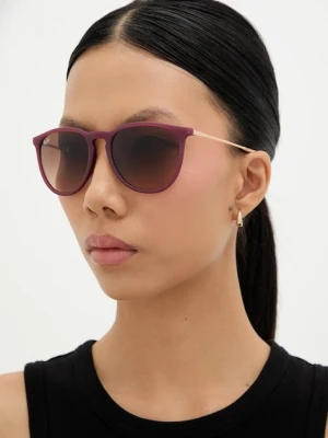 Ray-Ban okulary przeciwsłoneczne damskie kolor różowy