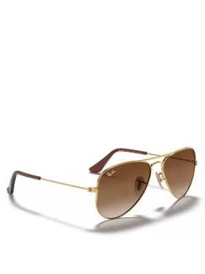 Ray-Ban Okulary przeciwsłoneczne dziecięce Aviator 0RJ9506S 223/13 Złoty