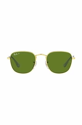 Ray-Ban okulary przeciwsłoneczne dziecięce Frank Kids kolor zielony 0RJ9557S-Polarized