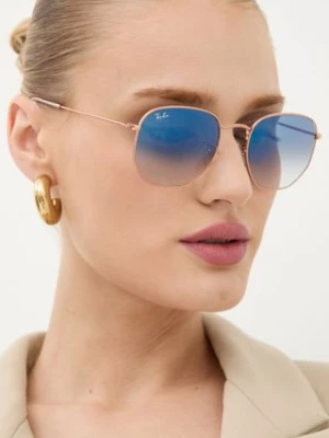 Ray-Ban okulary przeciwsłoneczne HEXAGONAL kolor złoty 0RB3548