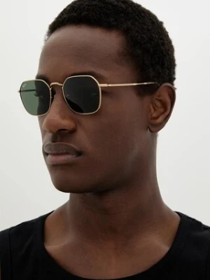 Ray-Ban okulary przeciwsłoneczne JIM kolor złoty 0RB3694