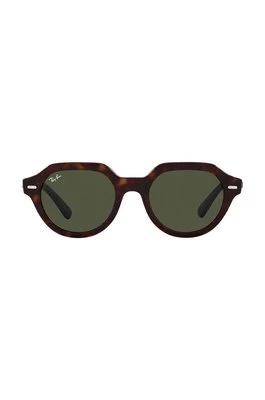 Ray-Ban okulary przeciwsłoneczne GINA kolor brązowy 0RB4399